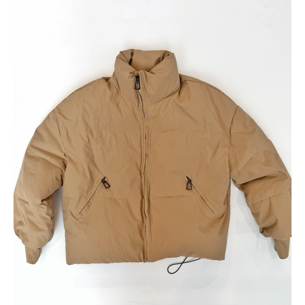 Women's Puffer Jacket Coat Size L-XL brown Winter Back To school Fall Preppy Y2K